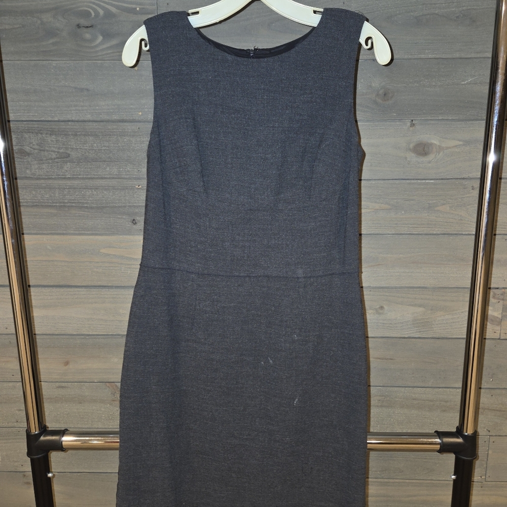 Ann Taylor Charcoal Midi Dress
